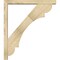 Ekena Millwork Olympic Block Rough Sawn Bracket w/ Offset Brace, Douglas Fir, 4"W x 28"D x 32"H BKT0402X28X32OLY05RDF - alternate 4